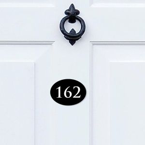 Oval Acrylic Door Number