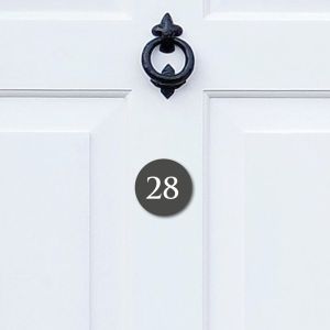 Round Acrylic Door Number