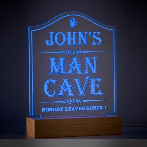 Personalised LED Man Cave Sign Light