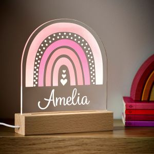  Personalised Rainbow Children's Night Light