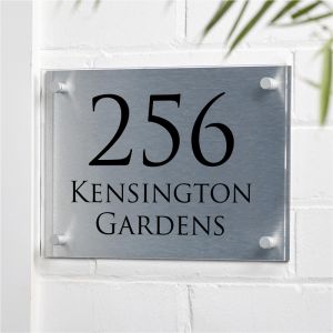 Acrylic & Aluminium House Sign 20cm x 30cm