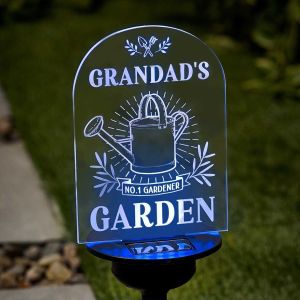 Personalised Name Garden Solar Light Sign